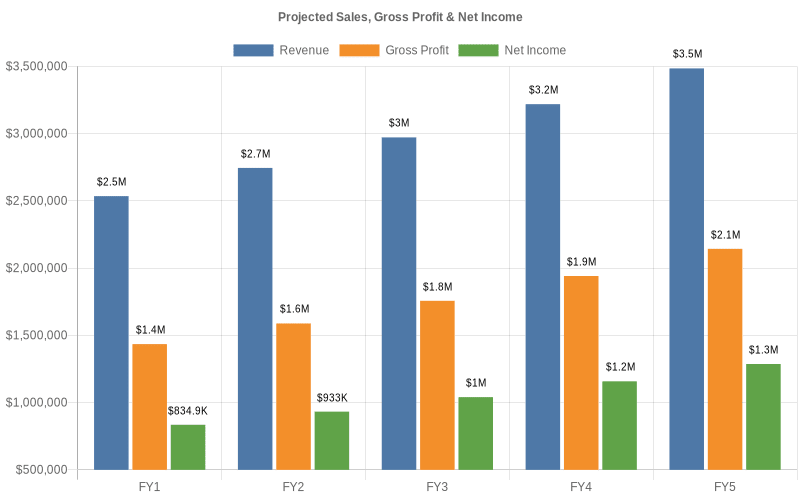 financial projection hr consulting business plan